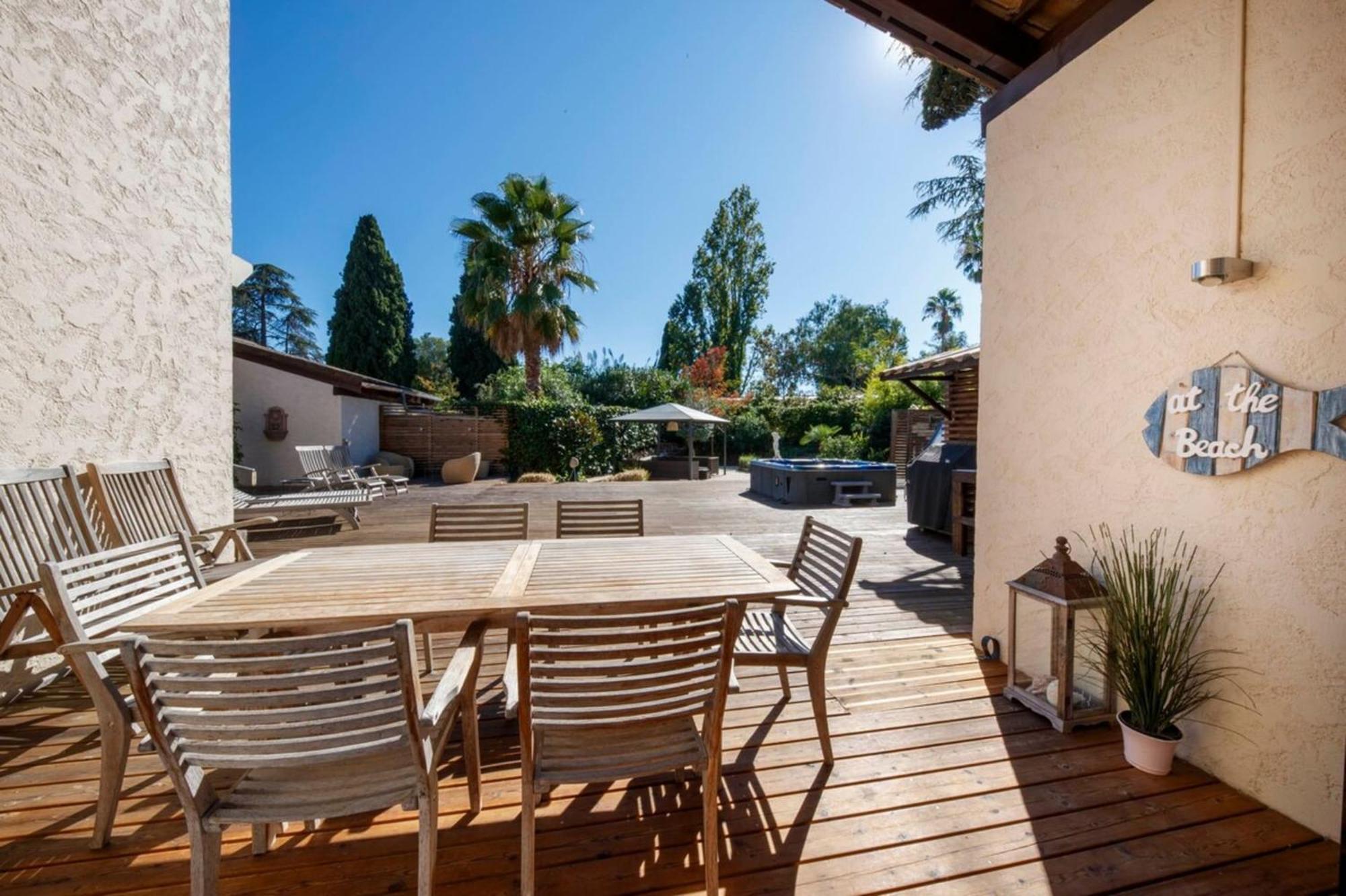 06V - Beautiful Villa With Spa Pool And Tennis Biot Exterior foto